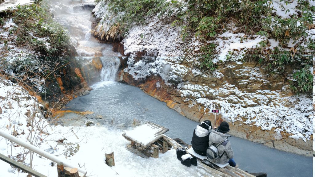 登別景點#4：大湯沼川天然足湯