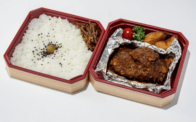 2025東京車站限定必吃便當排行榜:第5名|Tsubame Grill Tsubame風漢堡排便當