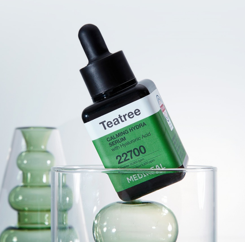 2025韓國Olive Young痘痘肌保養推薦|MEDIHEAL Teatree Calming Hydra Serum茶樹保濕鎮定精華