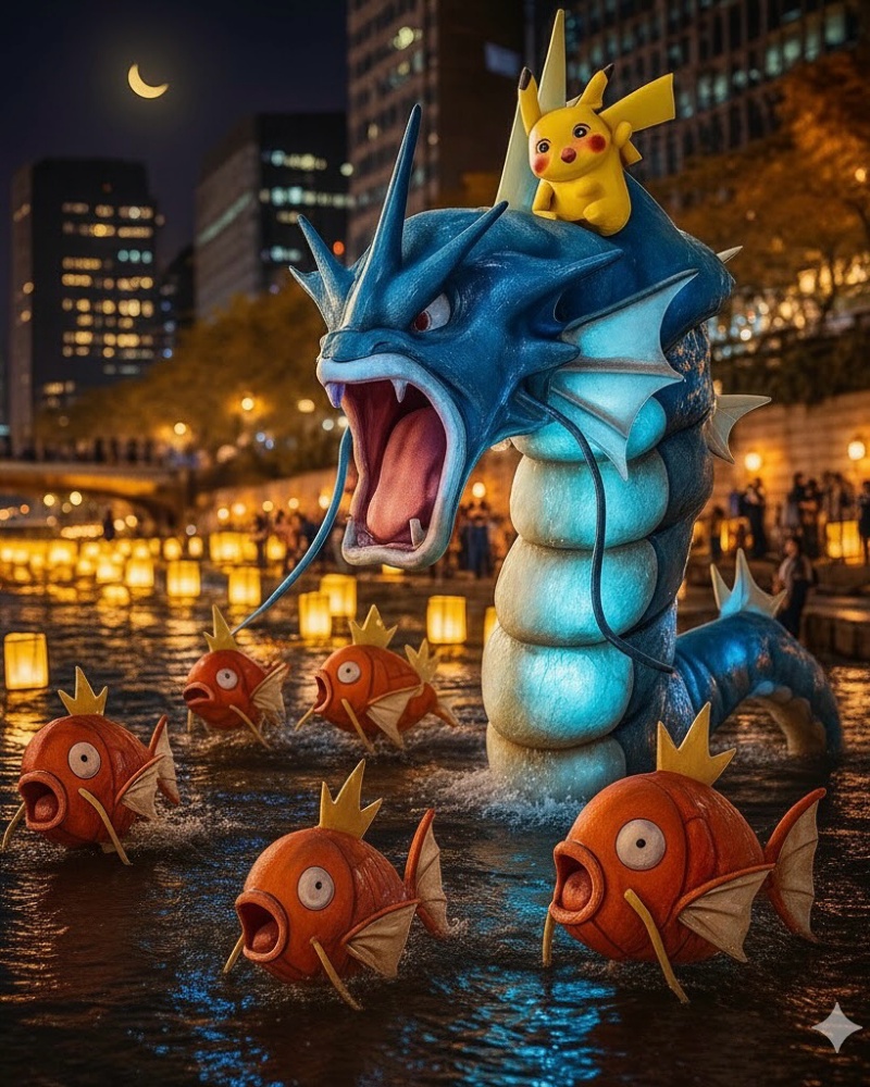2025年】ソウル・清渓川ランタンフェスティバル！ポケモンコラボで